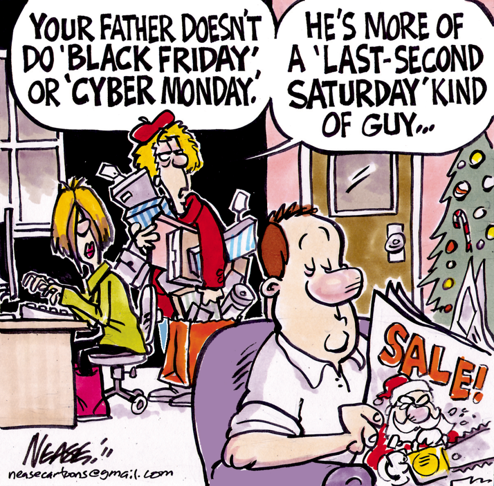 HOLIDAY SHOPPING by Steve Nease