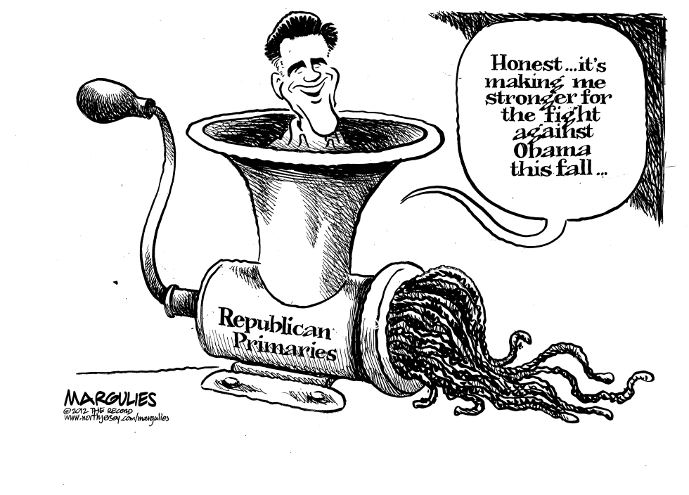 ROMNEY AND THE PRIMARIES by Jimmy Margulies