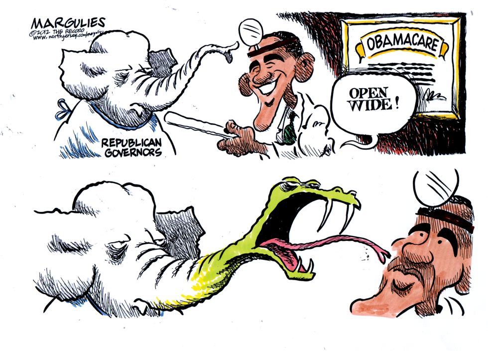 REPUBLICAN GOVERNORS AND OBAMACARE by Jimmy Margulies