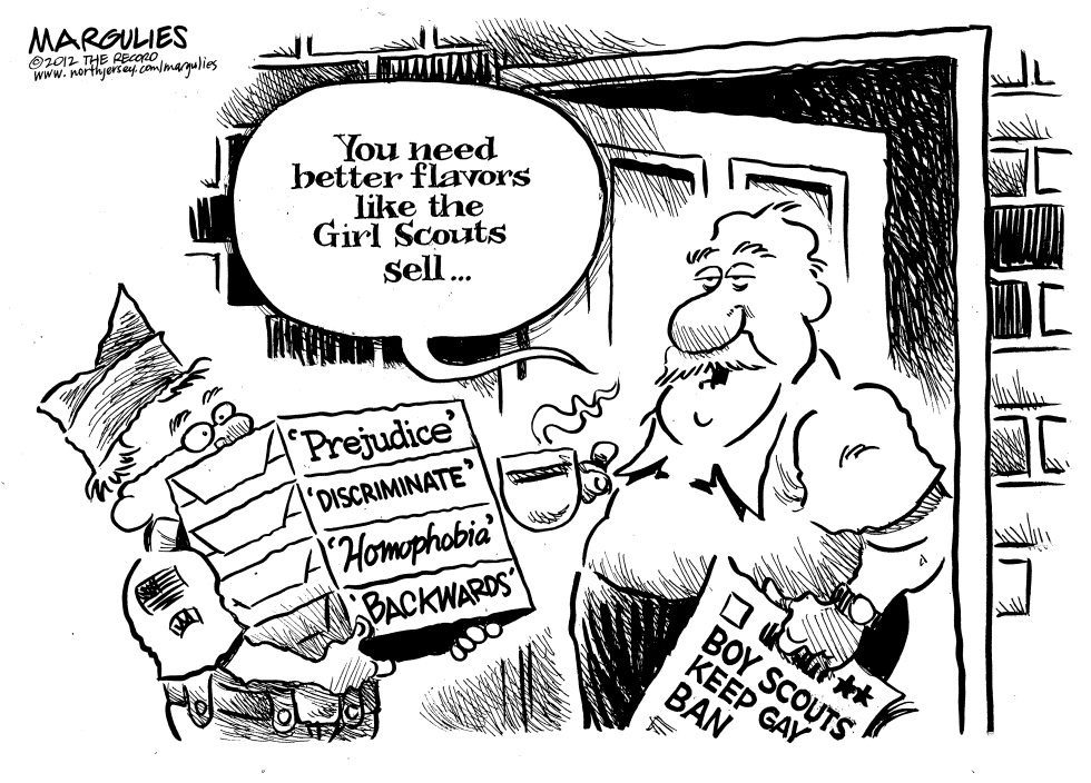 BOY SCOUTS KEEP GAY BAN by Jimmy Margulies
