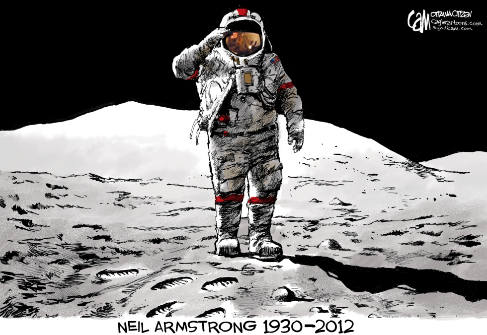 NEIL ARMSTRONG  by Cam Cardow