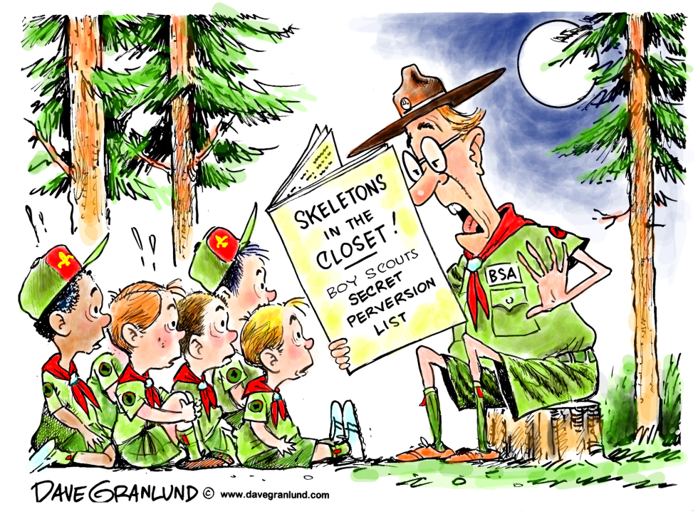 BOY SCOUTS ABUSE LIST by Dave Granlund