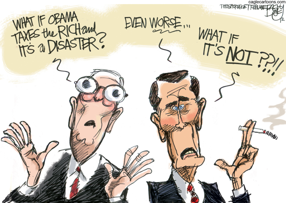 FISCAL CLIFF NOTES  by Pat Bagley