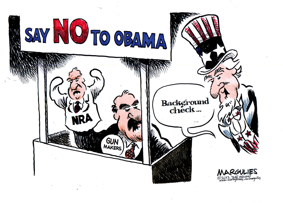 NRA AND GUN  MAKERS  by Jimmy Margulies