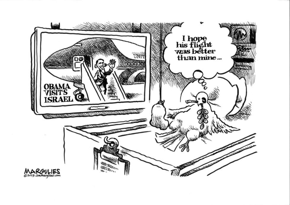 OBAMA  VISITS ISRAEL by Jimmy Margulies
