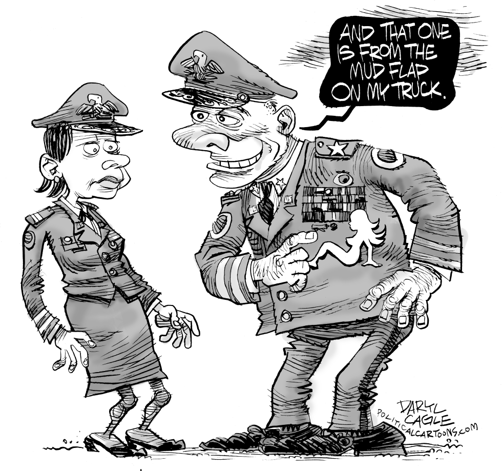MILITARY SEXUAL HARRASMENT by Daryl Cagle