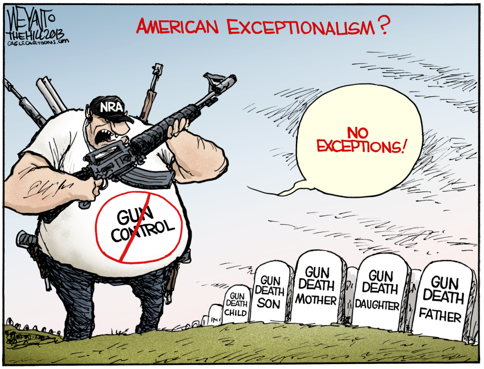 AMERICAN EXCEPTIONALISM  by Christopher Weyant