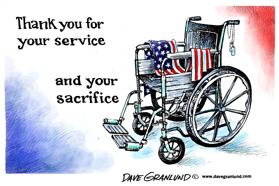 VETERAN'S DAY AND SACRIFICE by Dave Granlund