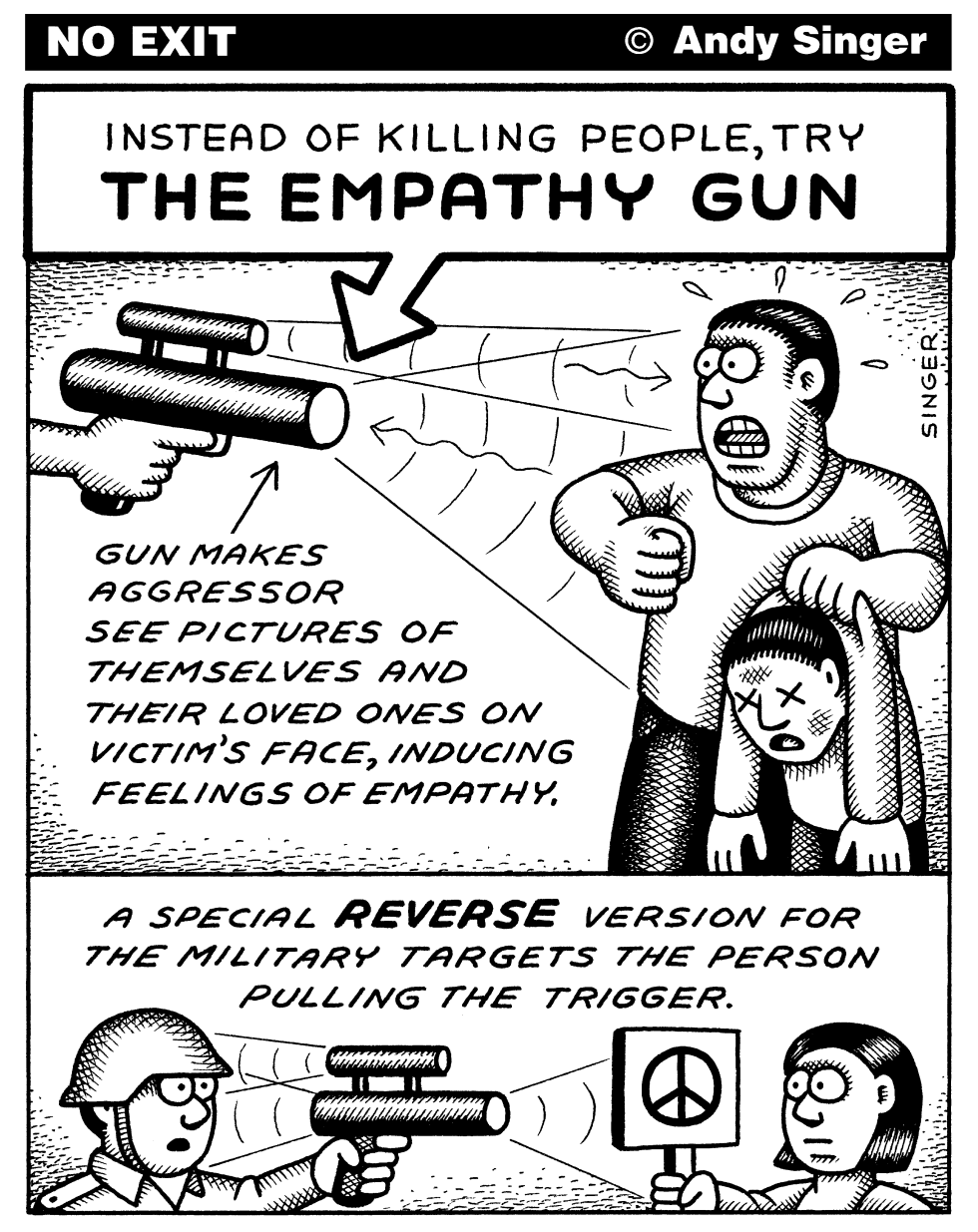 EMPATHY GUN by Andy Singer