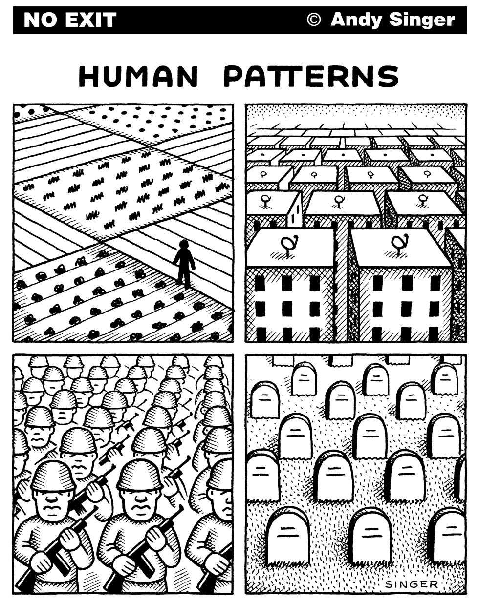 HUMAN PATTERNS by Andy Singer