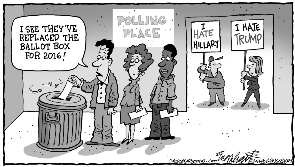 POLLING PLACE  by Bob Englehart
