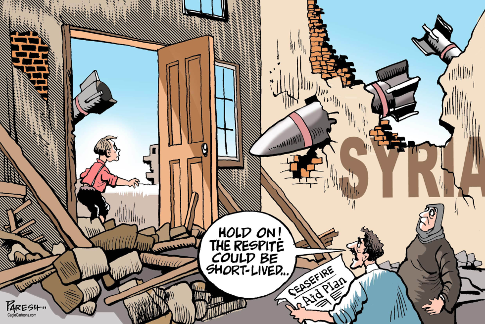 SYRIA TRUCE DOUBTS by Paresh Nath