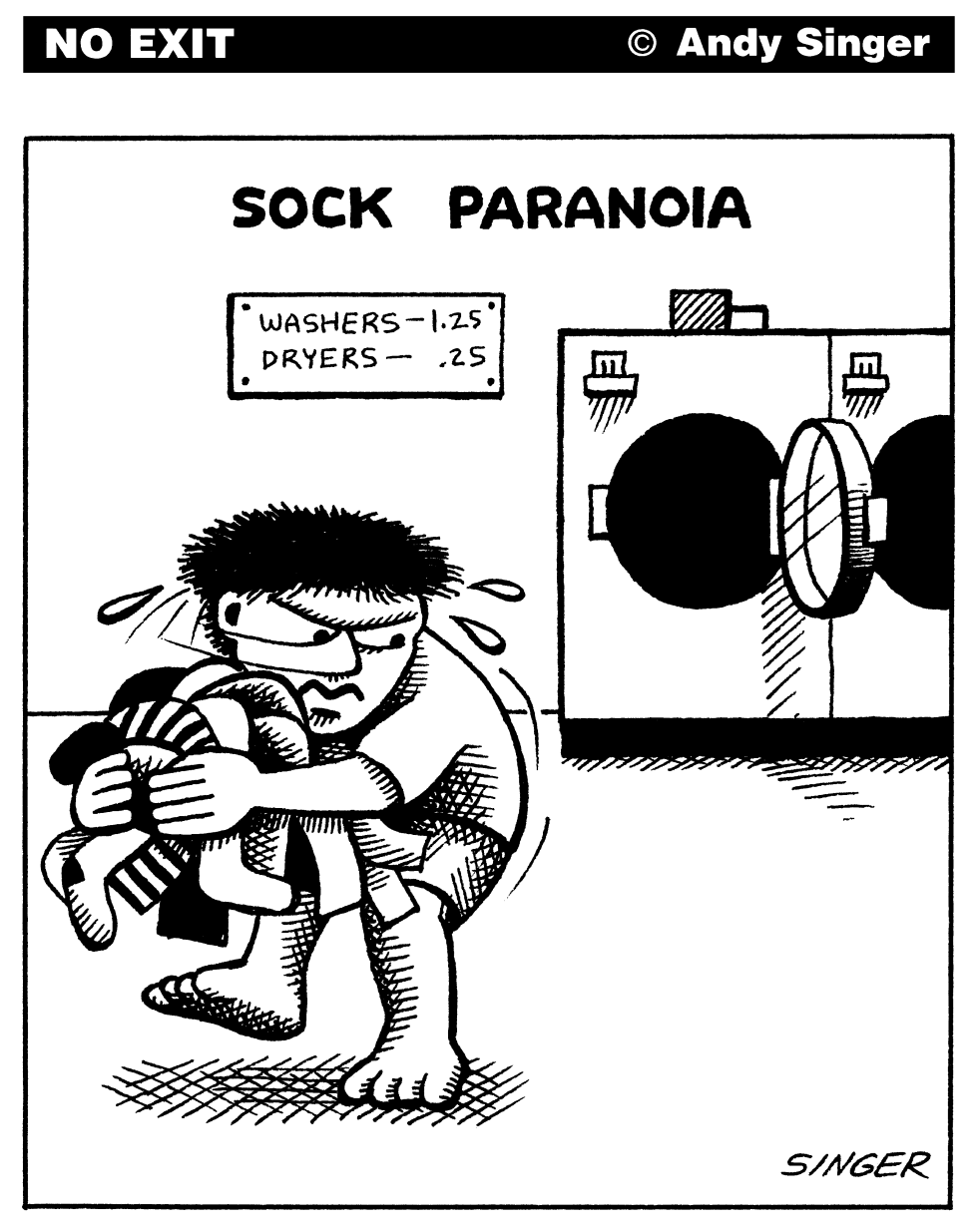 SOCK PARANOIA by Andy Singer