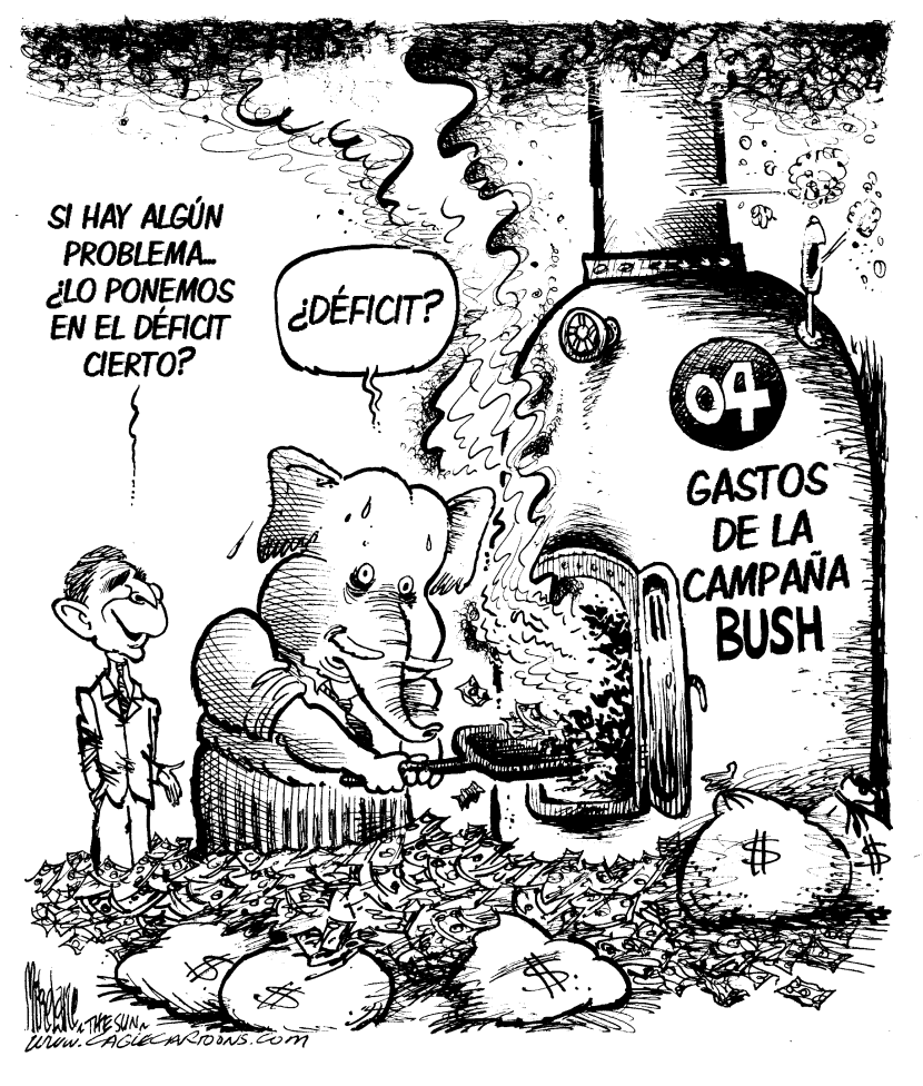 Gastos de Campaña Bush by Mike Lane