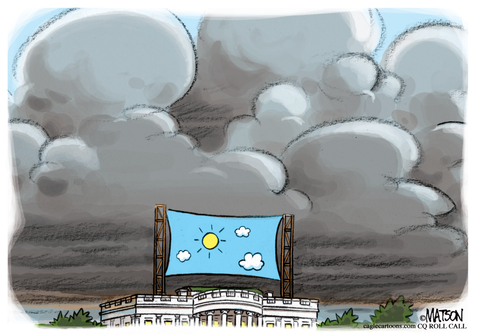 NOTHING BUT BLUE SKIES OVER THE WHITE HOUSE by R.J. Matson