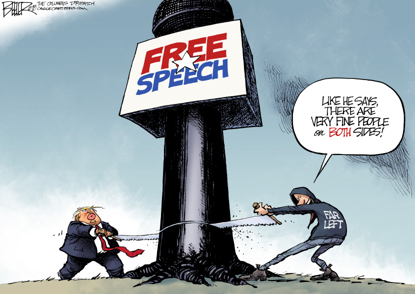 Attacking Free Speech by Nate Beeler