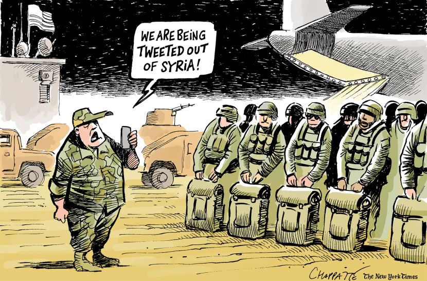 Retreat from Syria by Patrick Chappatte