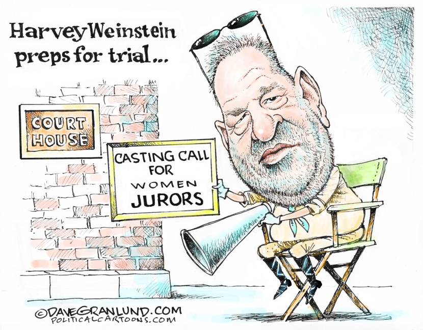 Weinstein trial prep by Dave Granlund