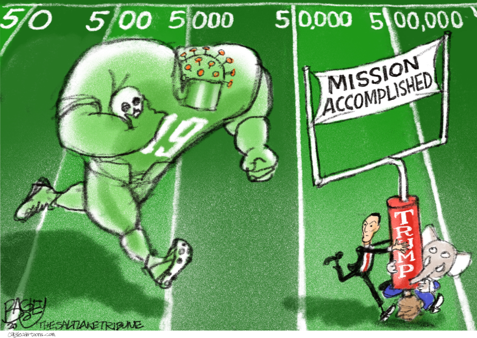 MOVING GOAL POST by Pat Bagley