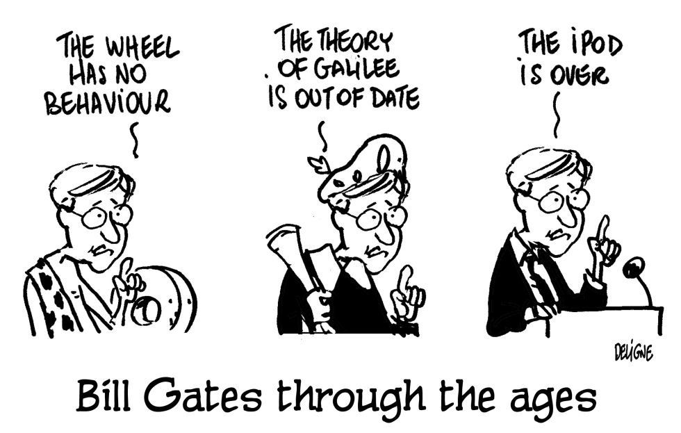 BILL GATES THROUGH THE AGES by Frederick Deligne