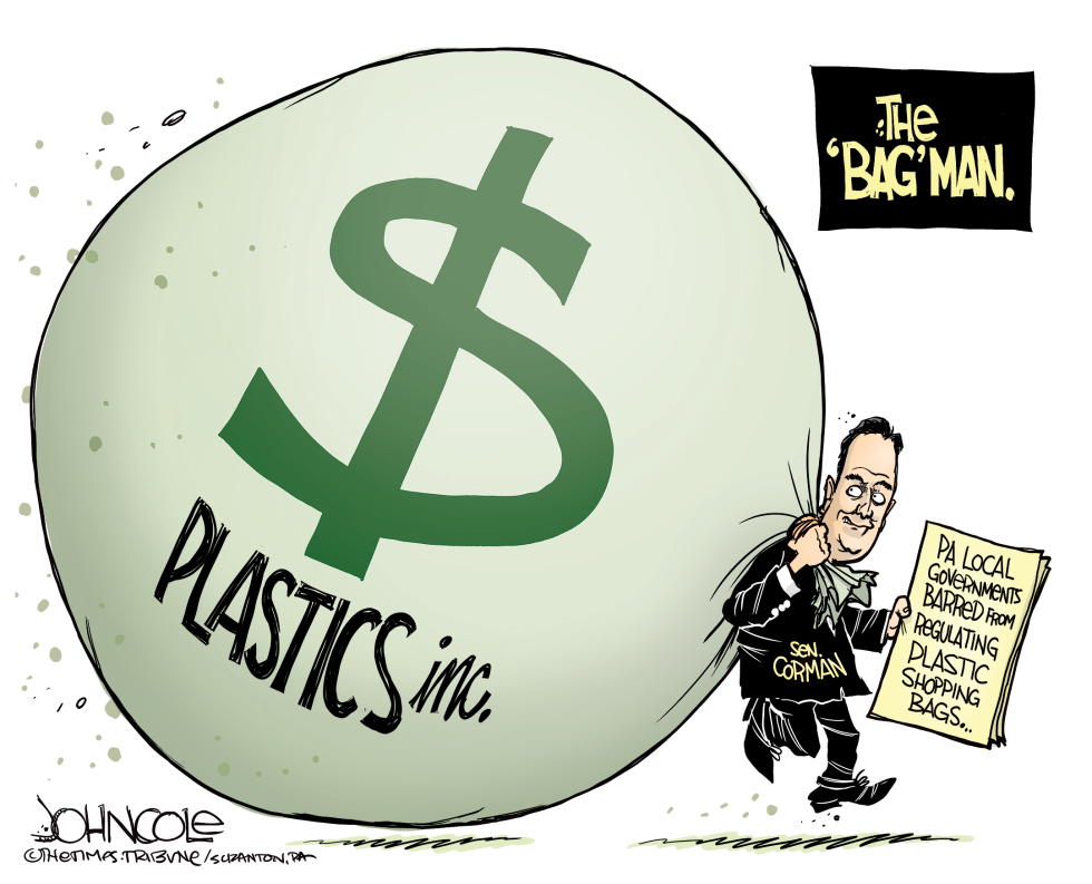 LOCAL PA  CORMAN AND LOCAL PLASTIC BAG REGS by John Cole