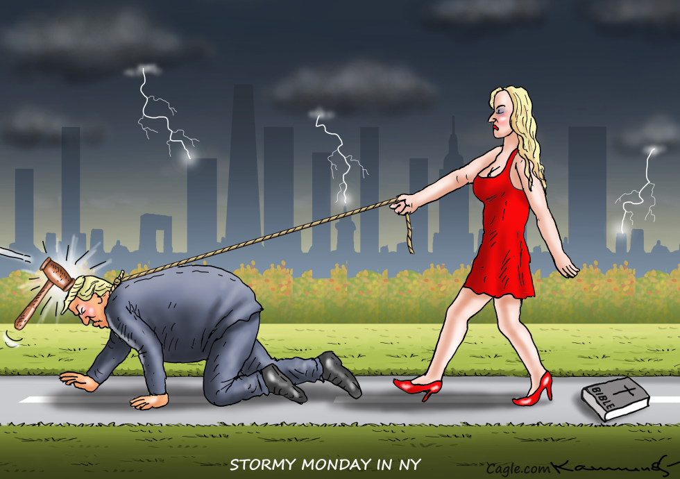 STORMY MONDAY IN NY by Marian Kamensky