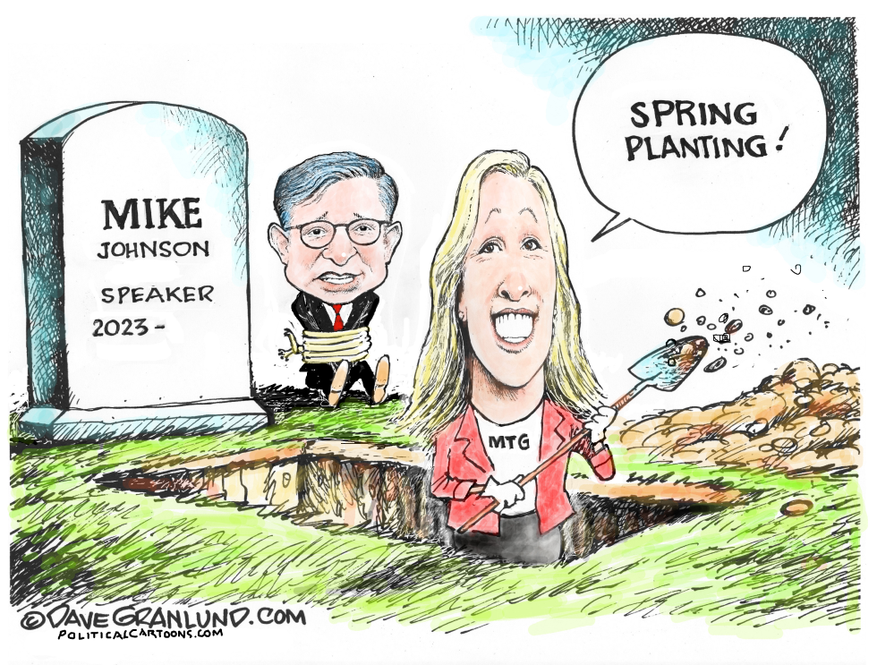 SPEAKER MIKE IN JEOPARDY  by Dave Granlund