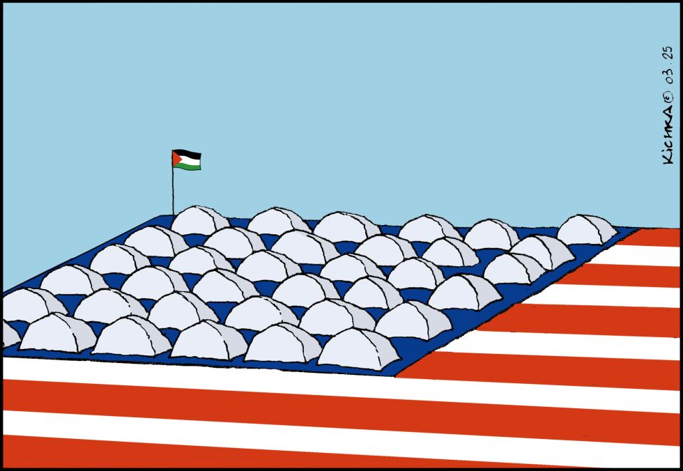USA CAMPUS PRO-PALESTINIAN by Michel Kichka