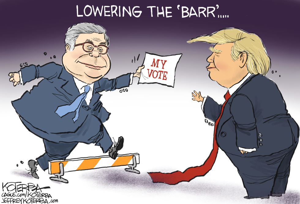 BARR CASTS HIS VOTE by Jeff Koterba