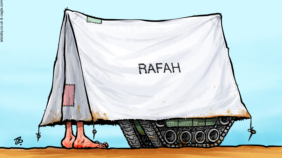 INVASION OF RAFAH  by Emad Hajjaj