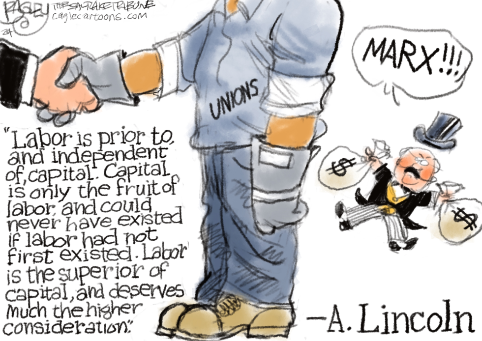 UNION LABEL by Pat Bagley