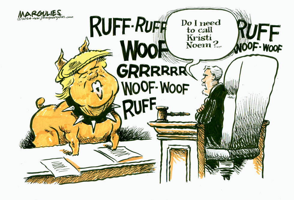 TRUMP BEHAVIOR IN COURT by Jimmy Margulies