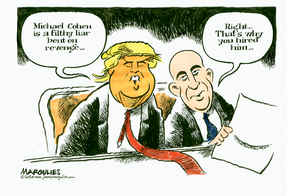 MICHAEL COHEN AND TRUMP by Jimmy Margulies