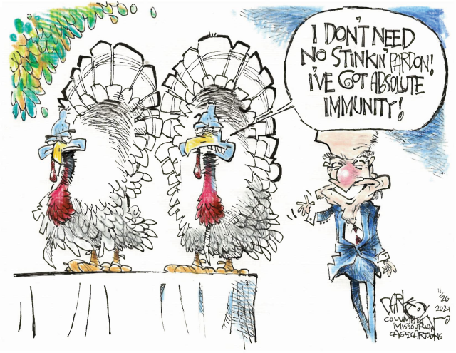 Pardoning of the turkeys by John Darkow, Columbia Missourian