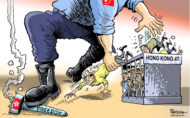 Freedom in Hong Kong by Paresh Nath, U.T. Independent, India