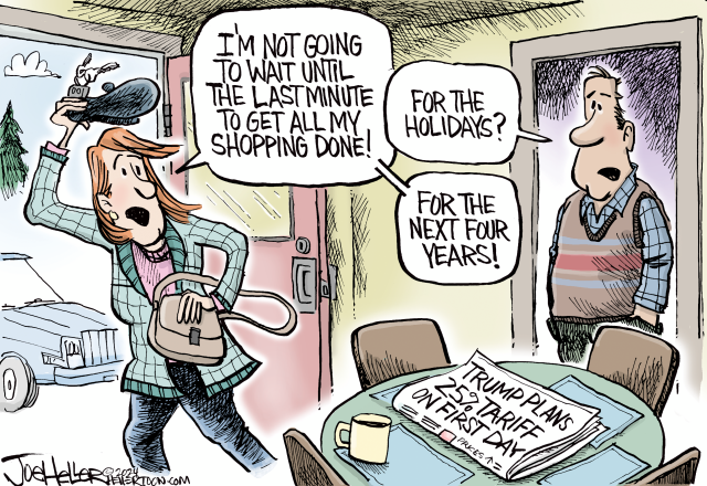 Trump Tariffs by Joe Heller, PoliticalCartoons.com