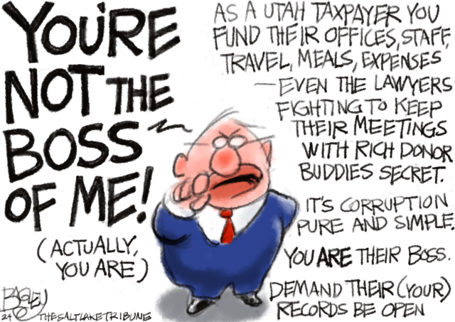 REGIONAL: Legislators by Pat Bagley, The Salt Lake Tribune, UT