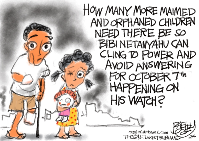 Gaza Children by Pat Bagley, The Salt Lake Tribune, UT