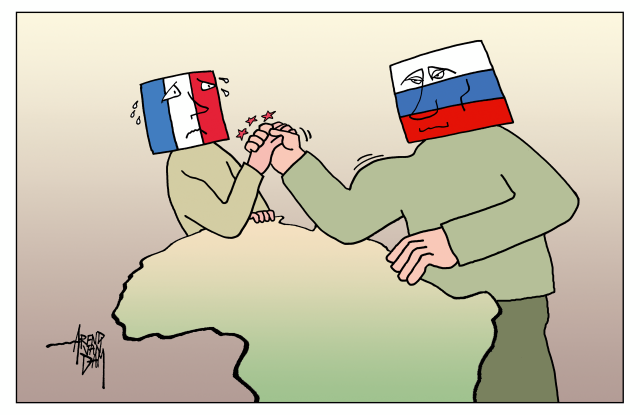 Russians in Africa by Arend van Dam, politicalcartoons.com