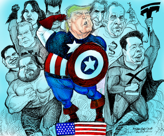 Trumps Heros by Petar Pismestrovic, Kleine Zeitung, Austria