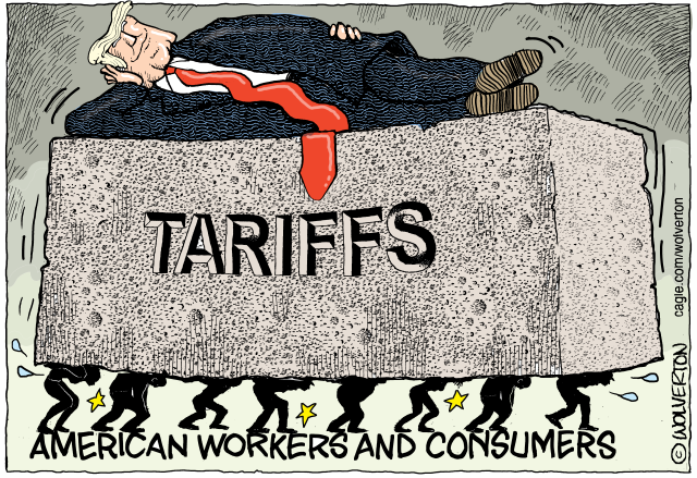 American People Bearing Weight of Trump Tariffs by Monte Wolverton, Battle Ground, WA