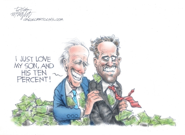 Biden Pardons Hunter by Dick Wright, PoliticalCartoons.com