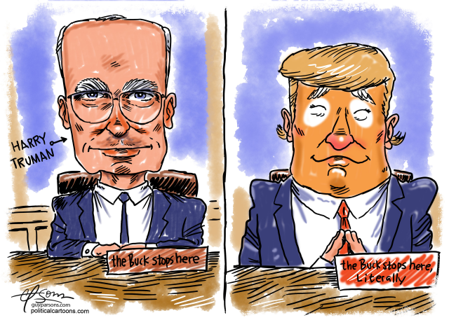 Presidents comparison by Guy Parsons, PoliticalCartoons.com