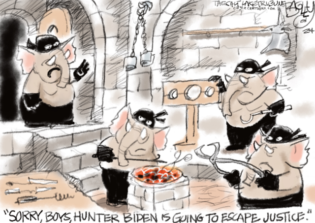 Hunter Biden by Pat Bagley, The Salt Lake Tribune, UT