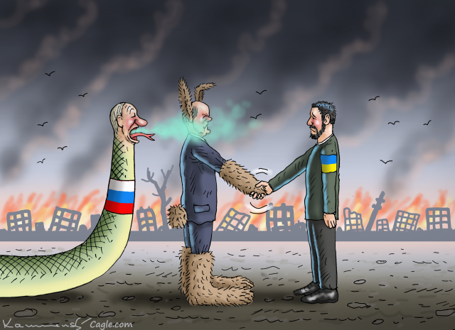 Scholz Visits Ukraine by Marian Kamensky, Austria