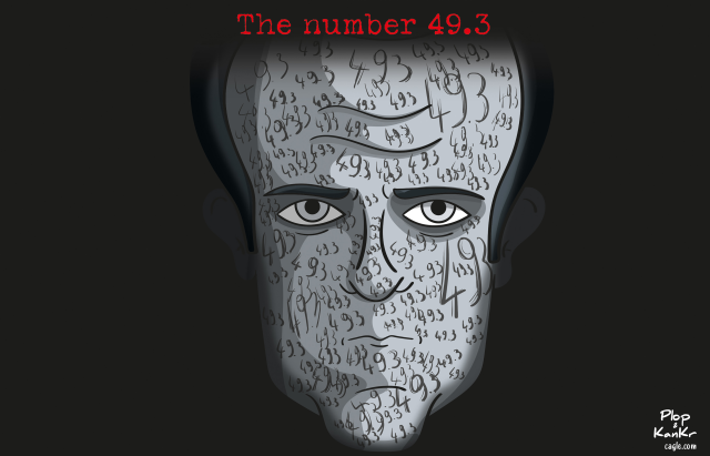 The number 49.3 by Plop and KanKr, PoliticalCartoons.com