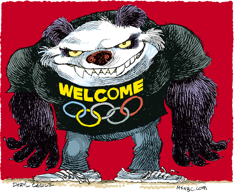 CHINA OLYMPIC WELCOME by Daryl Cagle