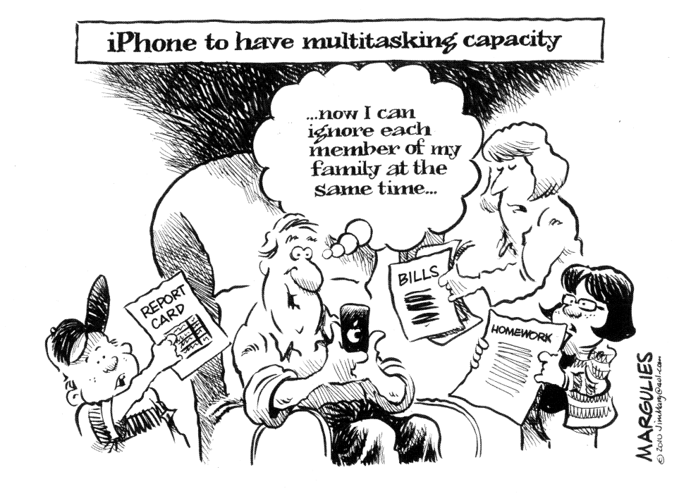 IPHONE MULTITASKING by Jimmy Margulies