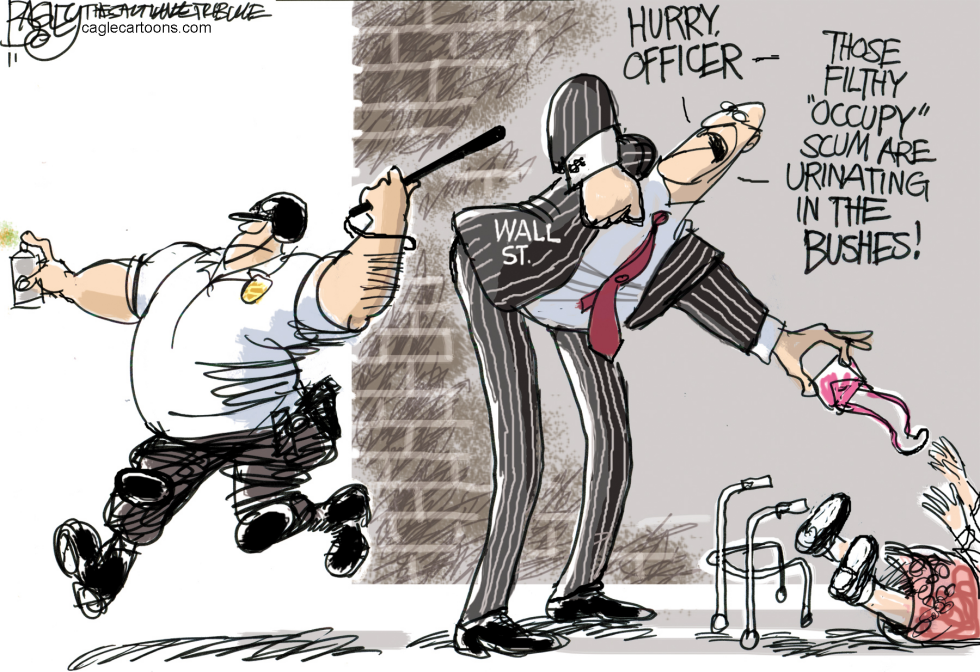  LAWLESS OWS HIPPIES by Pat Bagley