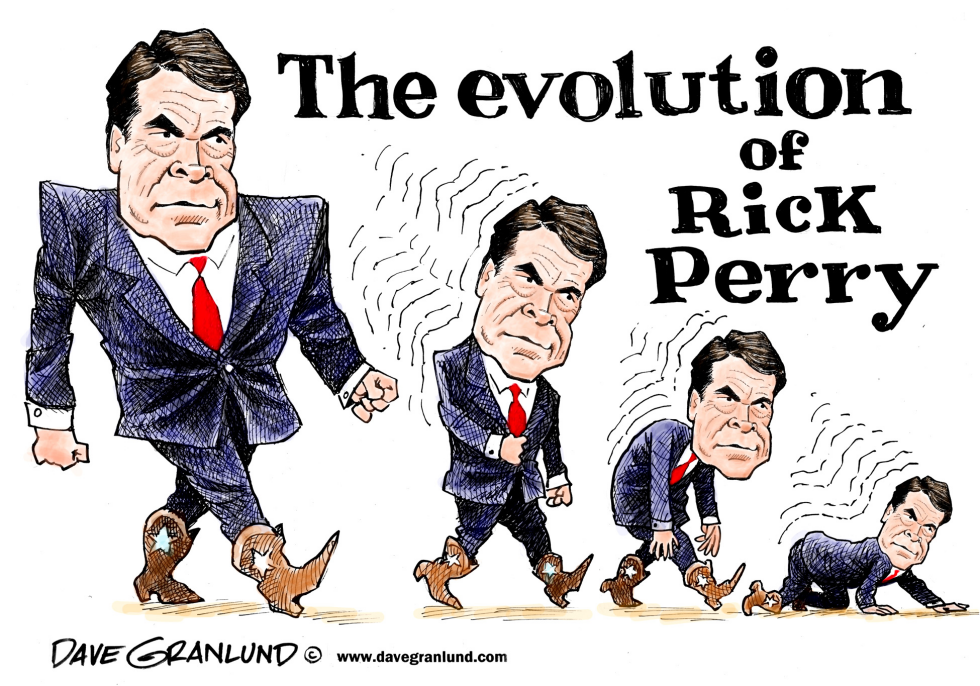  EVOLUTION OF RICK PERRY by Dave Granlund